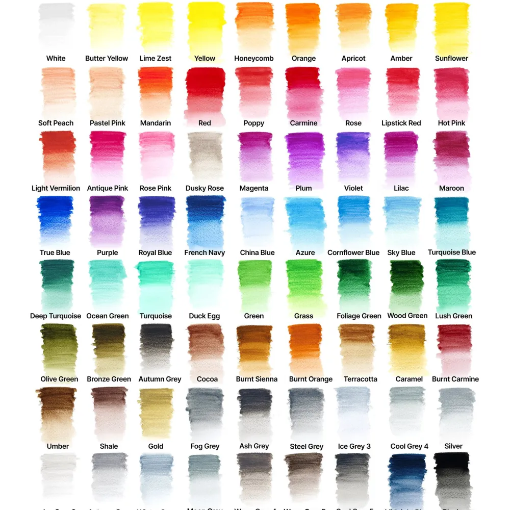 Winsor & Newton Zestaw kredek akwarelowych Studio Collection - - 72 kolory > Kredki
