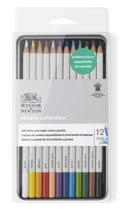 Winsor & Newton Zestaw kredek akwarelowych Studio Collection - - 12 szt. > Kredki