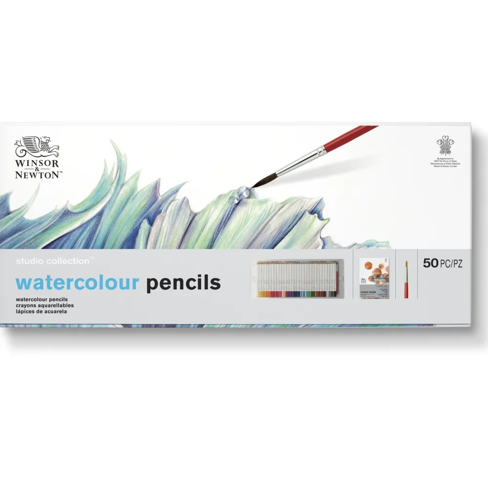 Winsor & Newton Zestaw kredek akwarelowych Watercolour Pencils - - 50 szt.