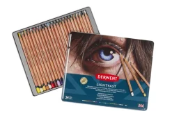 Derwent Zestaw kredek Lightfast w metalowej kasecie - - 24 kolory ><noscript><img width=