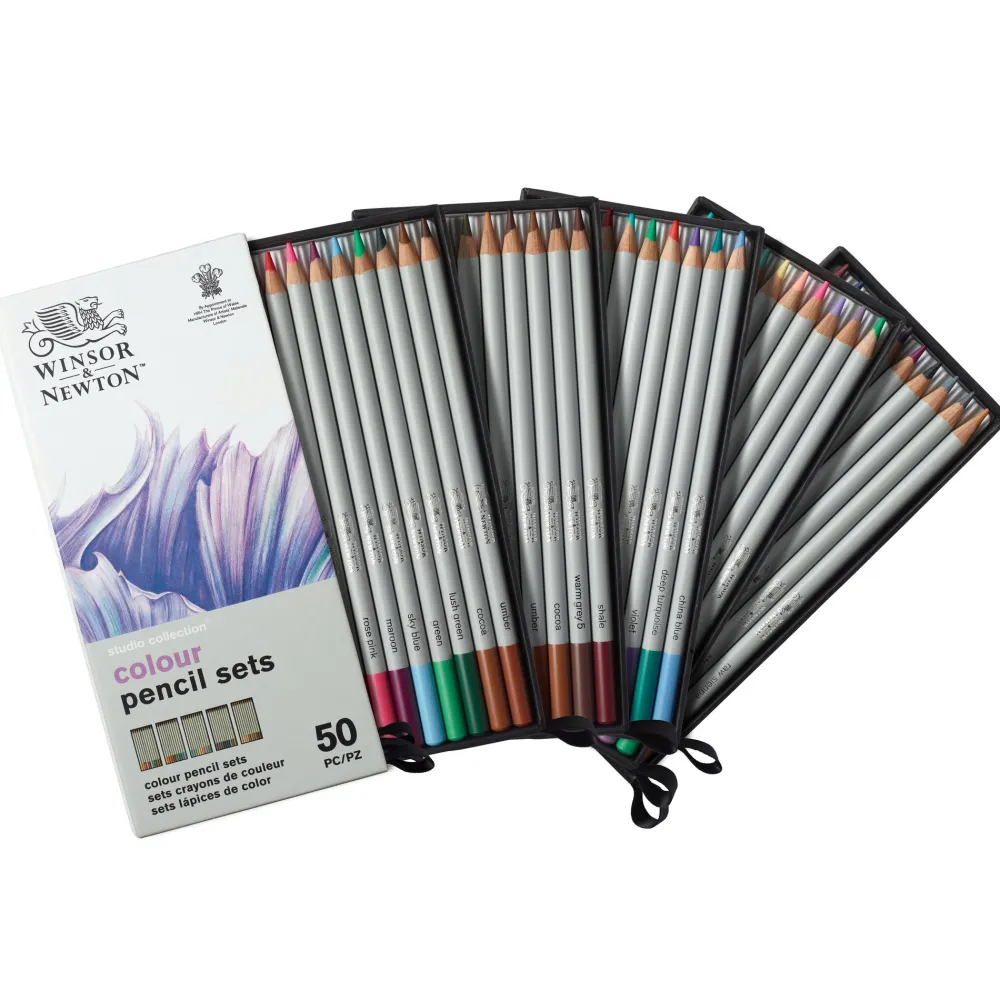 Winsor & Newton Zestaw kredek ołówkowych Colour Pencils - - 50 szt. > Kredki