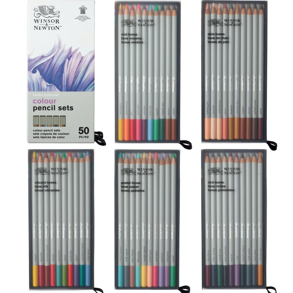 Winsor & Newton Zestaw kredek ołówkowych Colour Pencils - - 50 szt. > Kredki