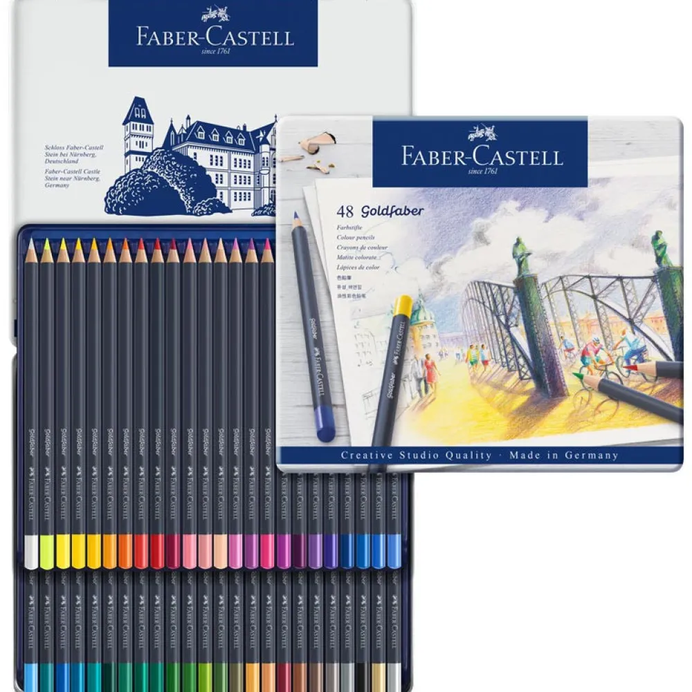 Faber-Castell Zestaw kredek ołówkowych Goldfaber - - 48 kolorów