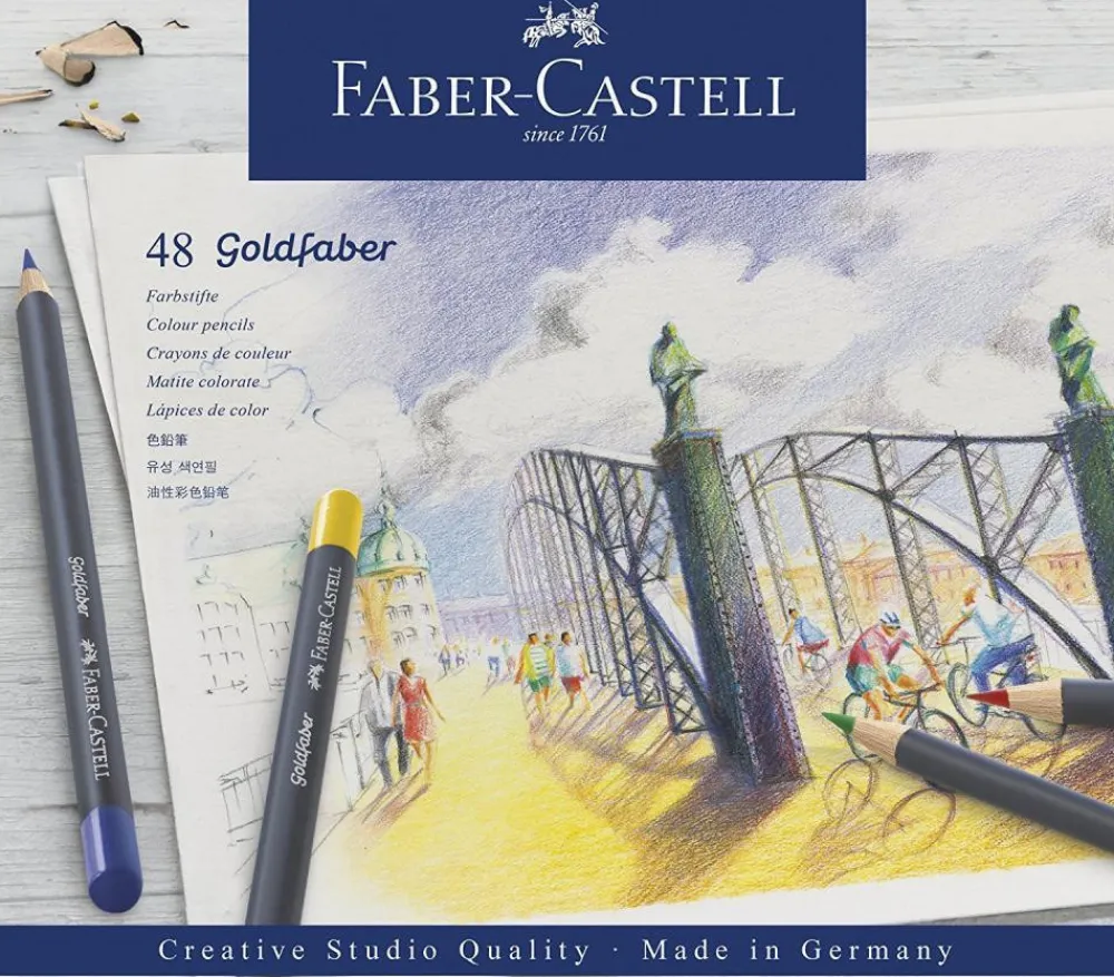 Faber-Castell Zestaw kredek ołówkowych Goldfaber - - 48 kolorów