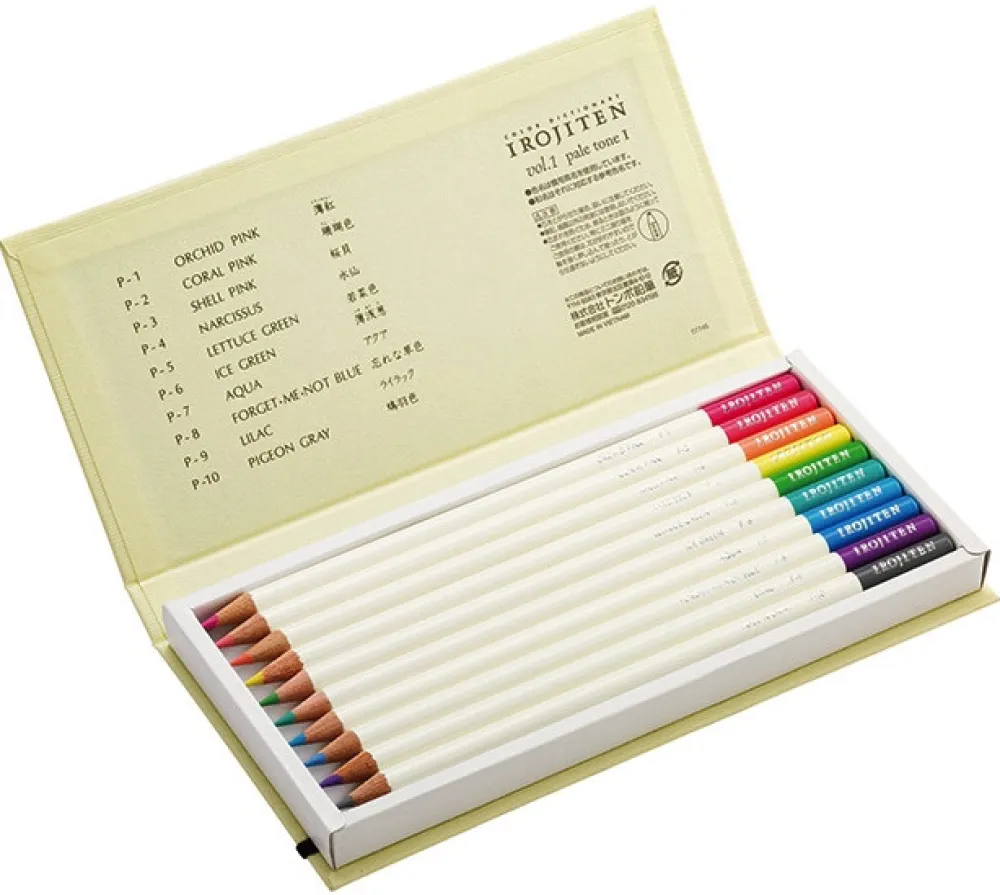 Tombow Zestaw kredek ołówkowych Irojiten, Vol. 1 - - 10 szt.