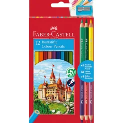 Dzieci Faber-Castell Zestaw kredek ołówkowych Zamek - - 12 kolorów