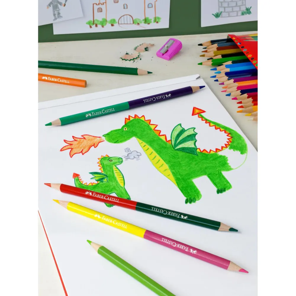 Dzieci Faber-Castell Zestaw kredek ołówkowych Zamek - - 12 kolorów