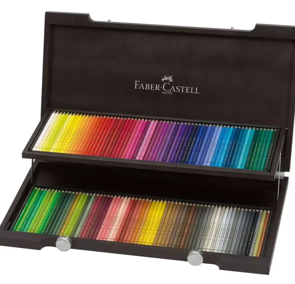 Faber-Castell Zestaw kredek Polychromos w drewnianej kasecie - - 120 kolorów > Zestawy Do Rysunku|Pastele