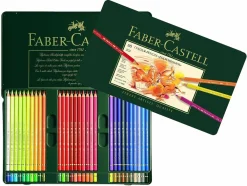 Faber-Castell Zestaw kredek Polychromos w kasecie metalowej - - 12 kolorów > Kredki