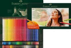 Faber-Castell Zestaw kredek Polychromos w metalowym etui - - 102 szt.