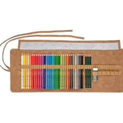 Faber-Castell Zestaw kredek Polychromos w zwijanym piórniku - - 30 kolorów ><noscript><img width=