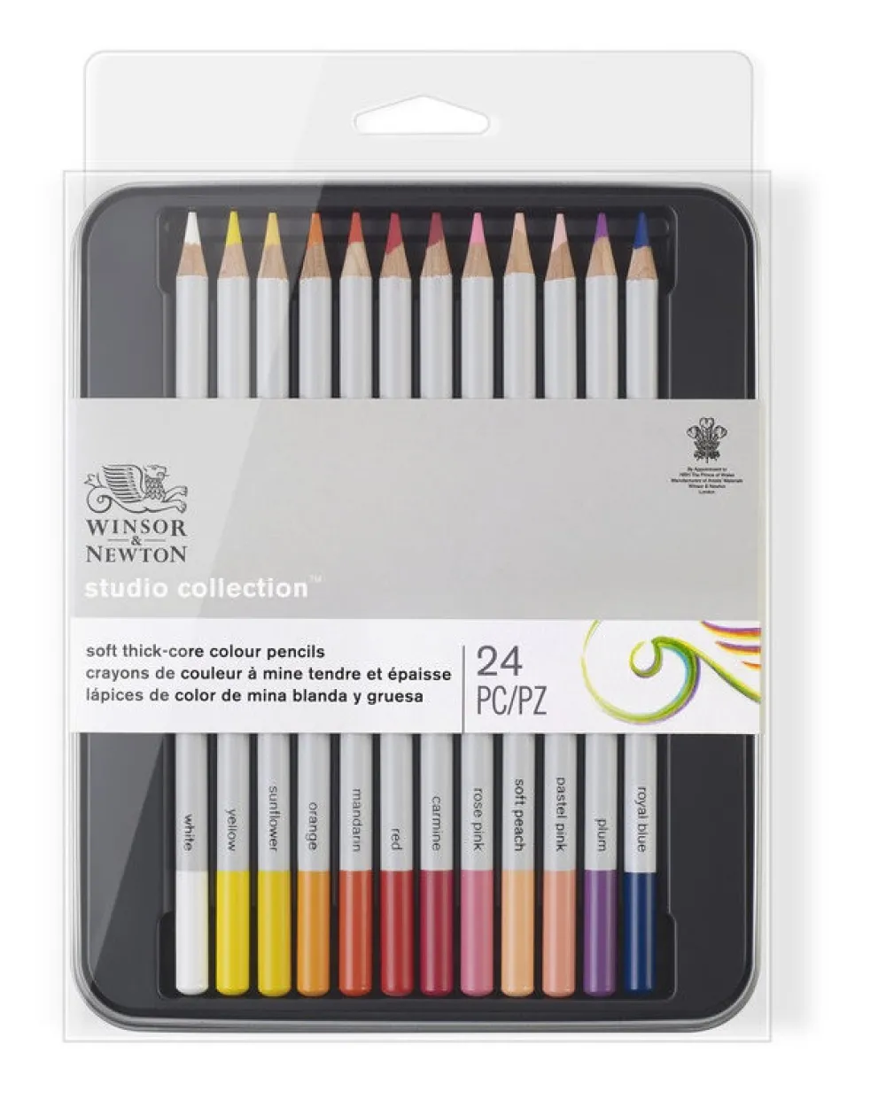 Winsor & Newton Zestaw kredek Studio Collection - - 24 szt.