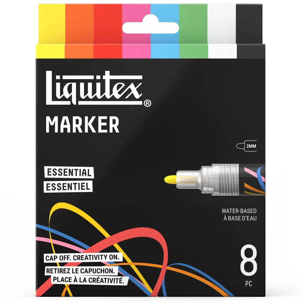 Liquitex Zestaw markerów akrylowych Essential - - 8 szt.