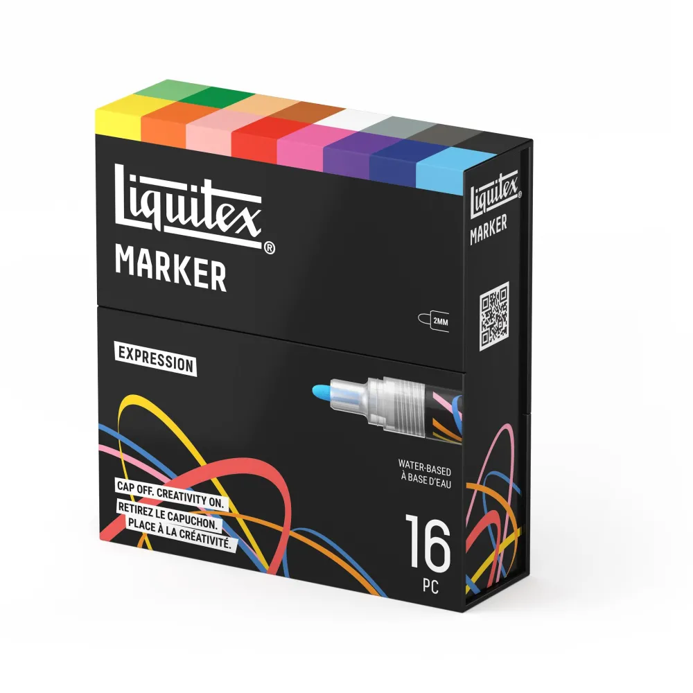 Liquitex Zestaw markerów akrylowych Expression - - 16 szt. > Markery, Brushpeny I Pisaki