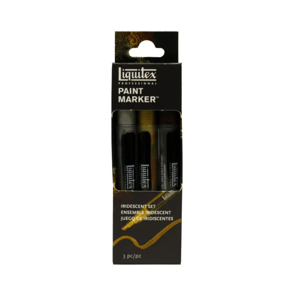 Liquitex Zestaw markerów akrylowych Iridescent - - 3 szt.