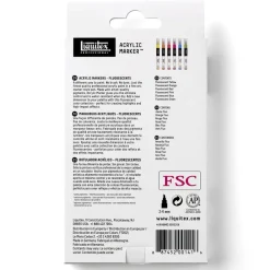 Liquitex Zestaw markerów akrylowych - - Fluorescent, 6 szt.