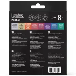 Liquitex Zestaw markerów akrylowych Metallic - - 8 szt. > Markery, Brushpeny I Pisaki