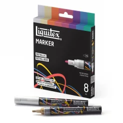 Liquitex Zestaw markerów akrylowych Metallic - - 8 szt. ><noscript><img width=