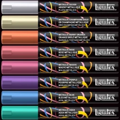 Liquitex Zestaw markerów akrylowych Metallic - - 8 szt. ><noscript><img width=