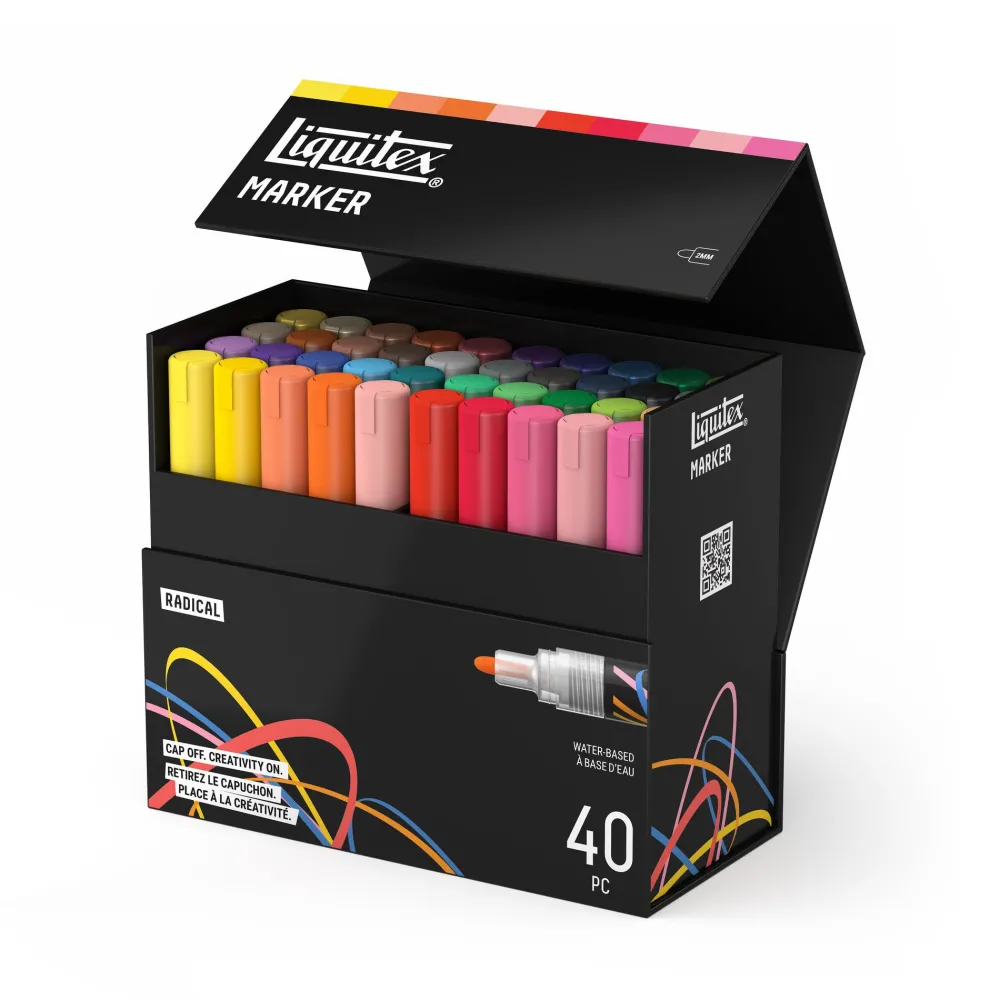 Liquitex Zestaw markerów akrylowych Radical - - 40 szt.