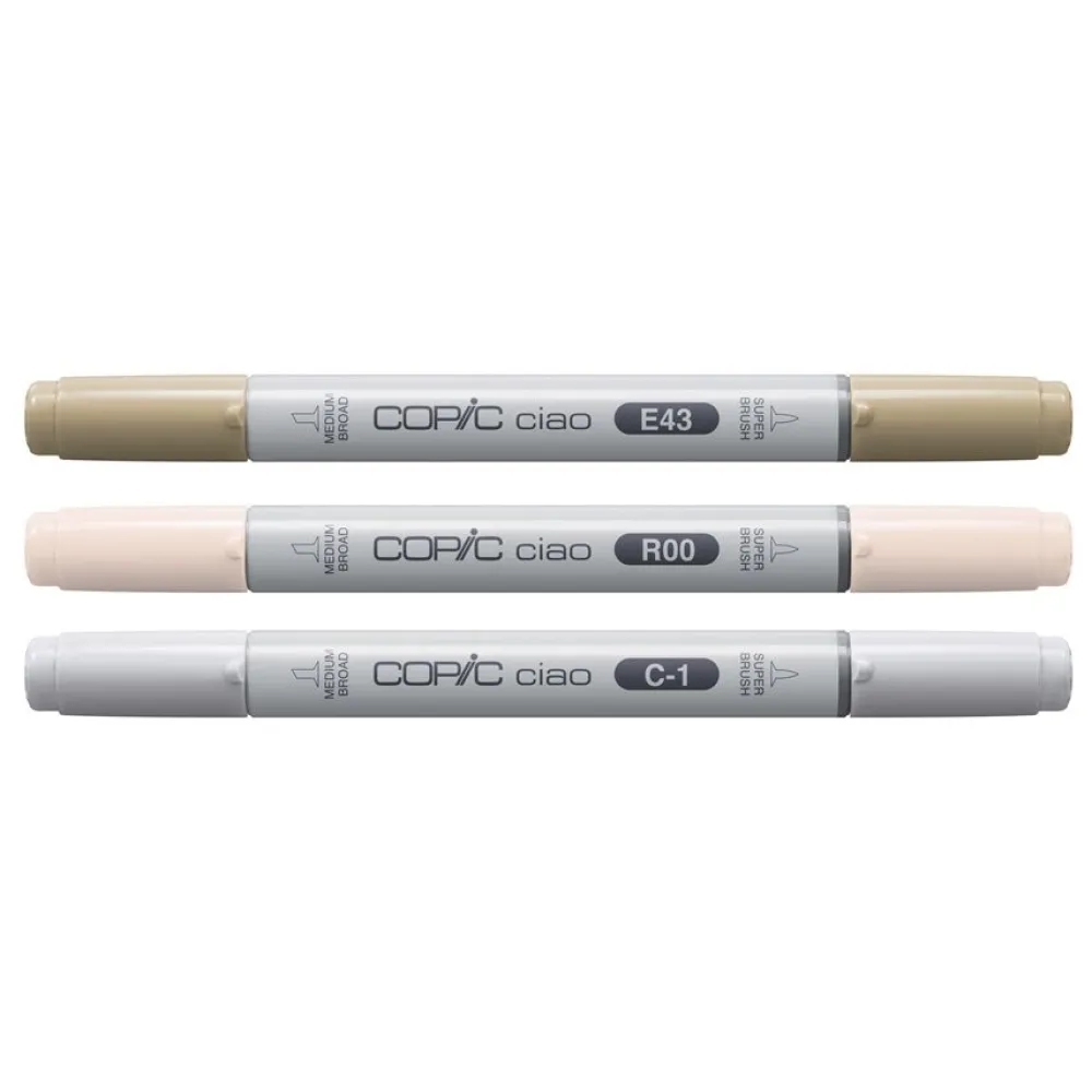 Copic Zestaw markerów dwustronnych Ciao - Mellow 3 szt. > Markery, Brushpeny I Pisaki