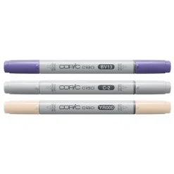 Copic Zestaw markerów dwustronnych Ciao - Serene 3 szt. > Markery, Brushpeny I Pisaki