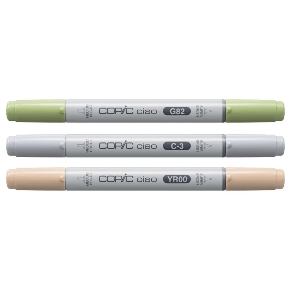 Copic Zestaw markerów dwustronnych Ciao - Natural 3 szt. > Markery, Brushpeny I Pisaki