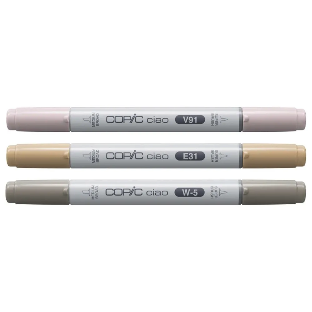 Copic Zestaw markerów dwustronnych Ciao - Pet 3 szt.