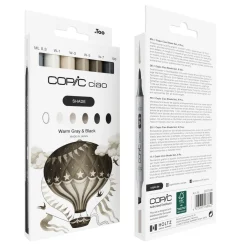 Copic Zestaw markerów dwustronnych Ciao Shade - Cool Gray & Black 6 szt. ><noscript><img width=