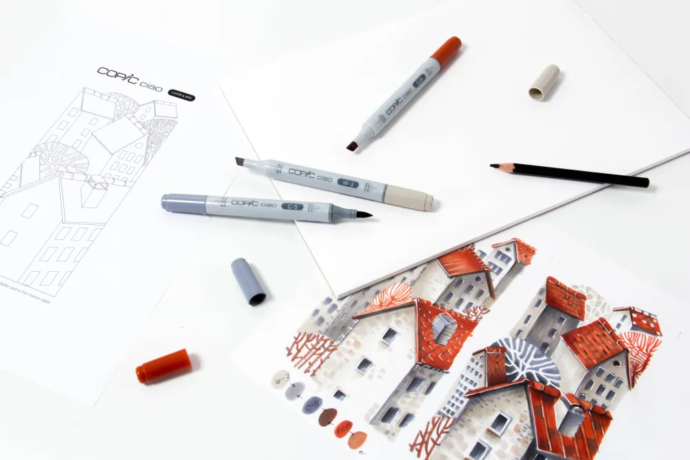 Copic Zestaw markerów dwustronnych Ciao Layer & Mix - Architect Palette