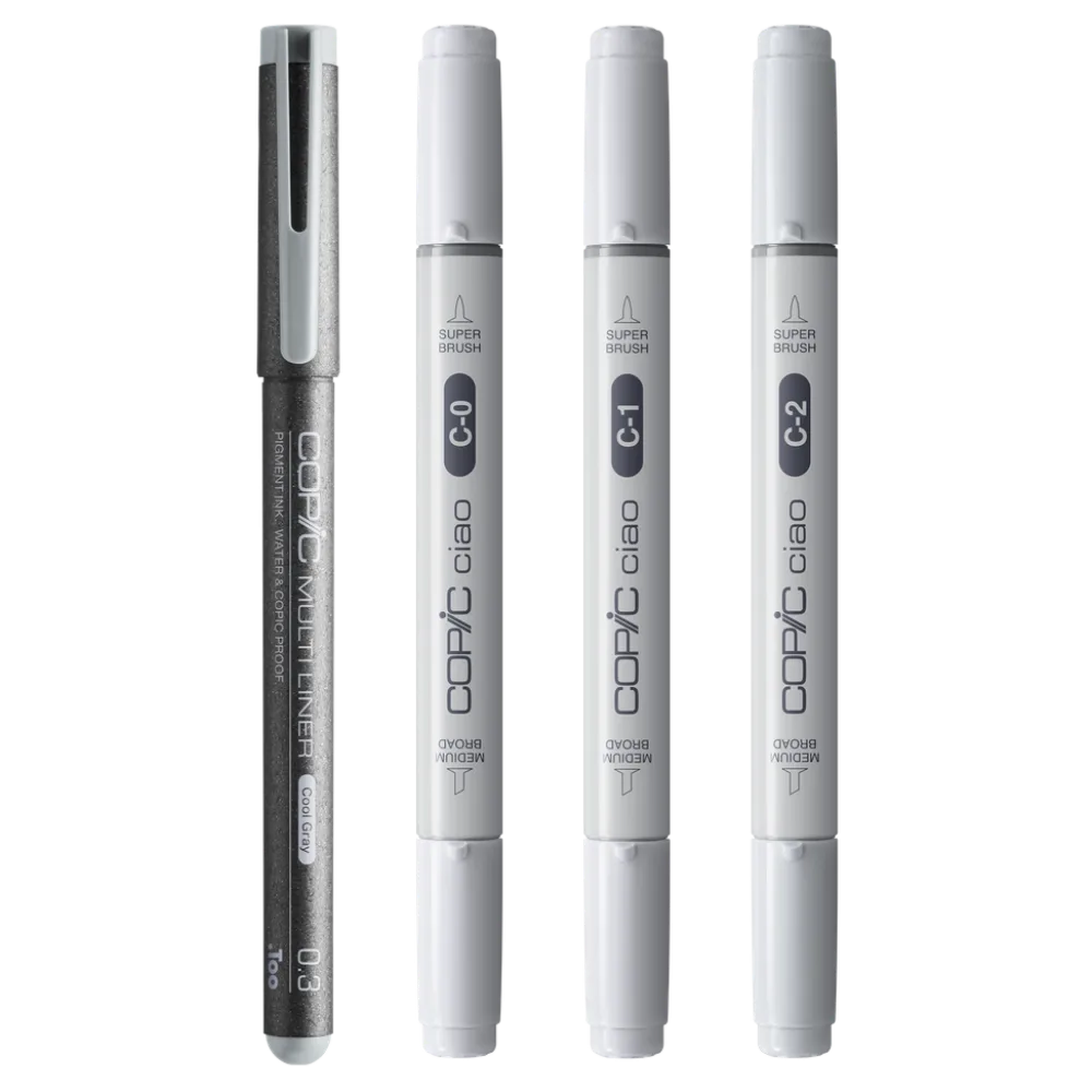 Copic Zestaw markerów dwustronnych Ciao Shade - Light Cool Gray