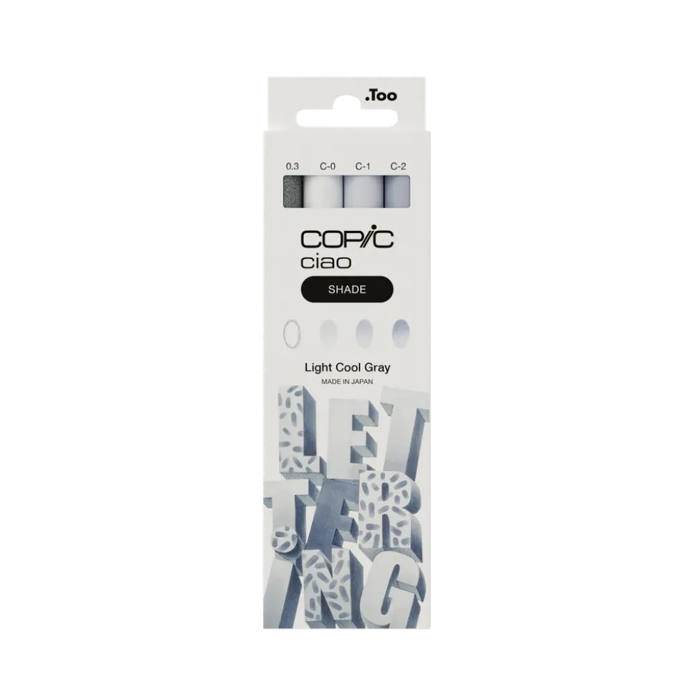 Copic Zestaw markerów dwustronnych Ciao Shade - Light Cool Gray