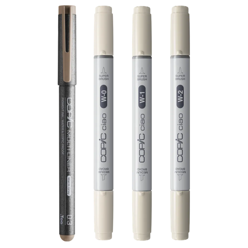 Copic Zestaw markerów dwustronnych Ciao Shade - Light Warm Gray