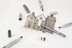 Copic Zestaw markerów dwustronnych Ciao Shade - Dark Warm Gray ><noscript><img width=