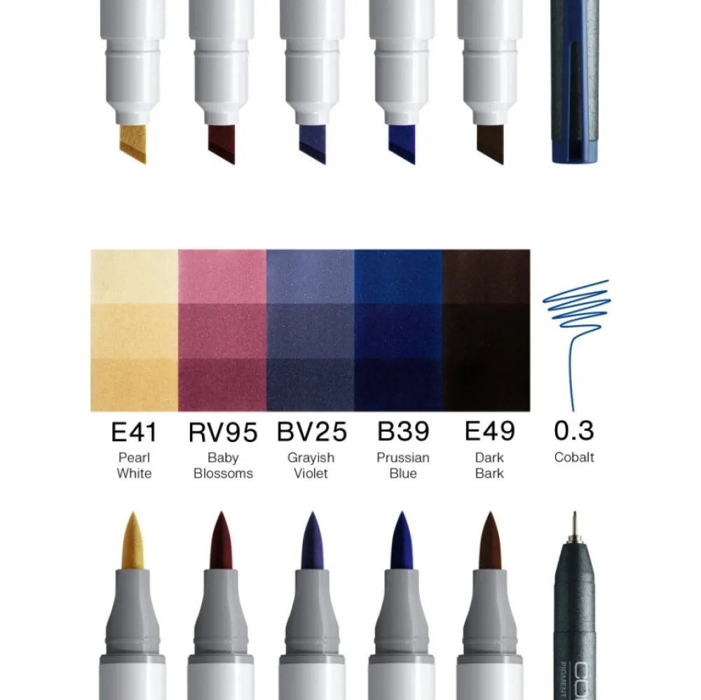 Copic Zestaw markerów dwustronnych Ciao - Manga Yumi > Markery, Brushpeny I Pisaki
