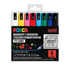 Uni Posca Zestaw markerów Posca PC-1MR - Uni - 8 kolorów