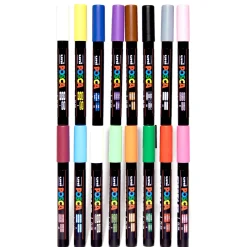 Uni Posca Zestaw markerów Posca PC-3M - Uni - 16 kolorów