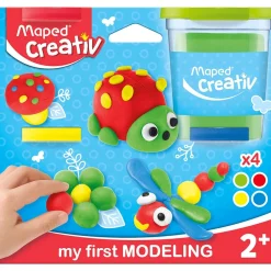Dzieci Maped Zestaw masy plastycznej Creativ dla maluchów - - 4 kolory x 120 g