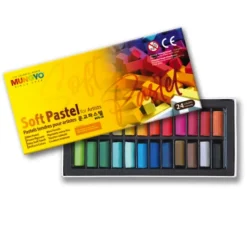 Mungyo Zestaw miękkich suchych pasteli krótkich - - 24 szt. > Pastele