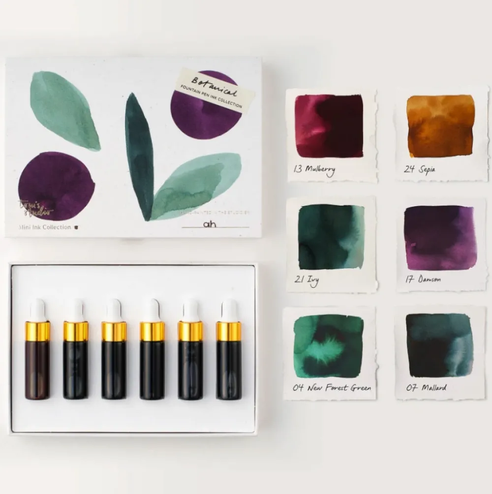 Tom's Studio Zestaw mini atramentów Botanical - - 6 x 5 ml > Atramenty
