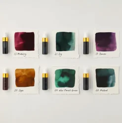 Tom's Studio Zestaw mini atramentów Botanical - - 6 x 5 ml ><noscript><img width=