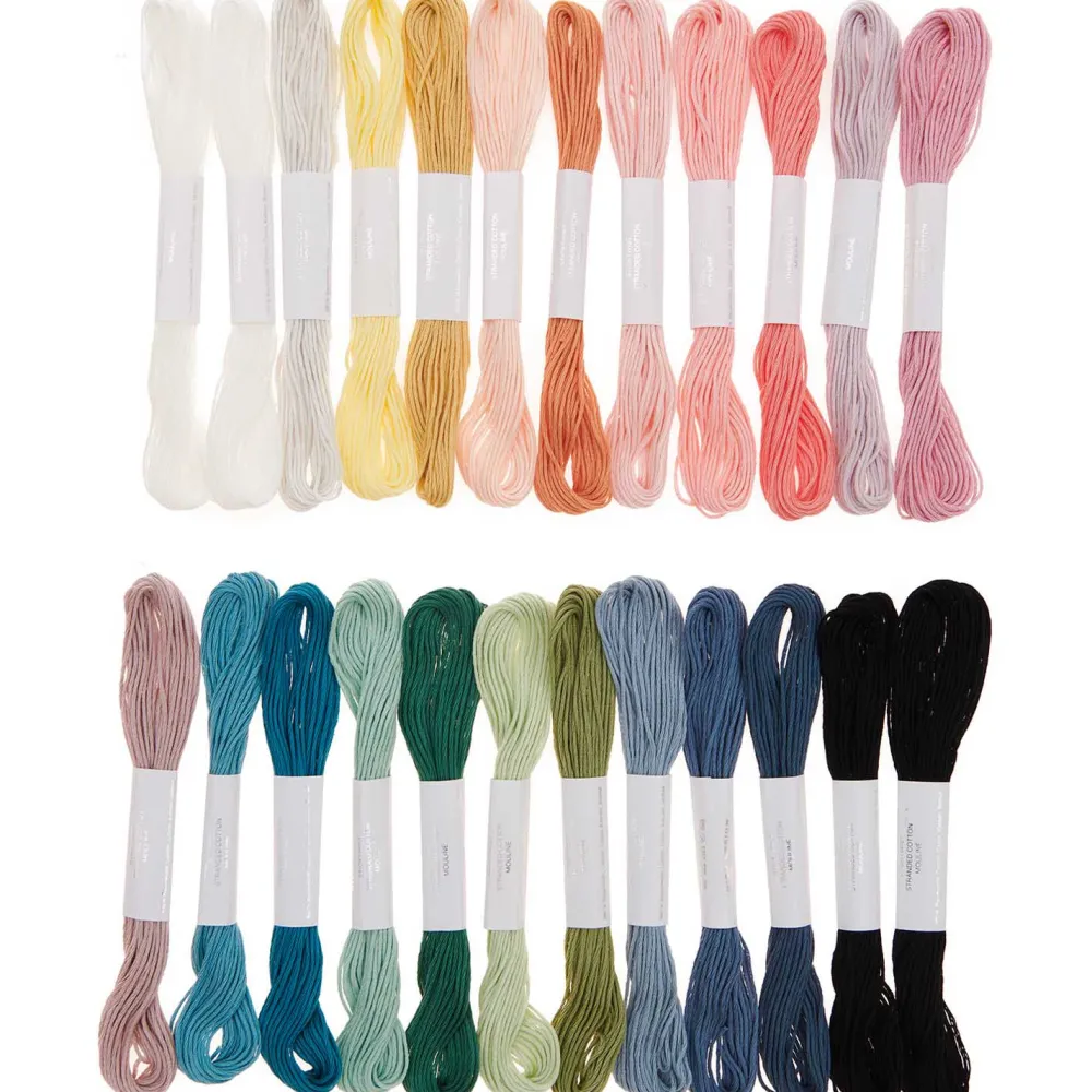 Rico Design Zestaw mulin Multicolor Pastel - - 8 m x 24 szt.