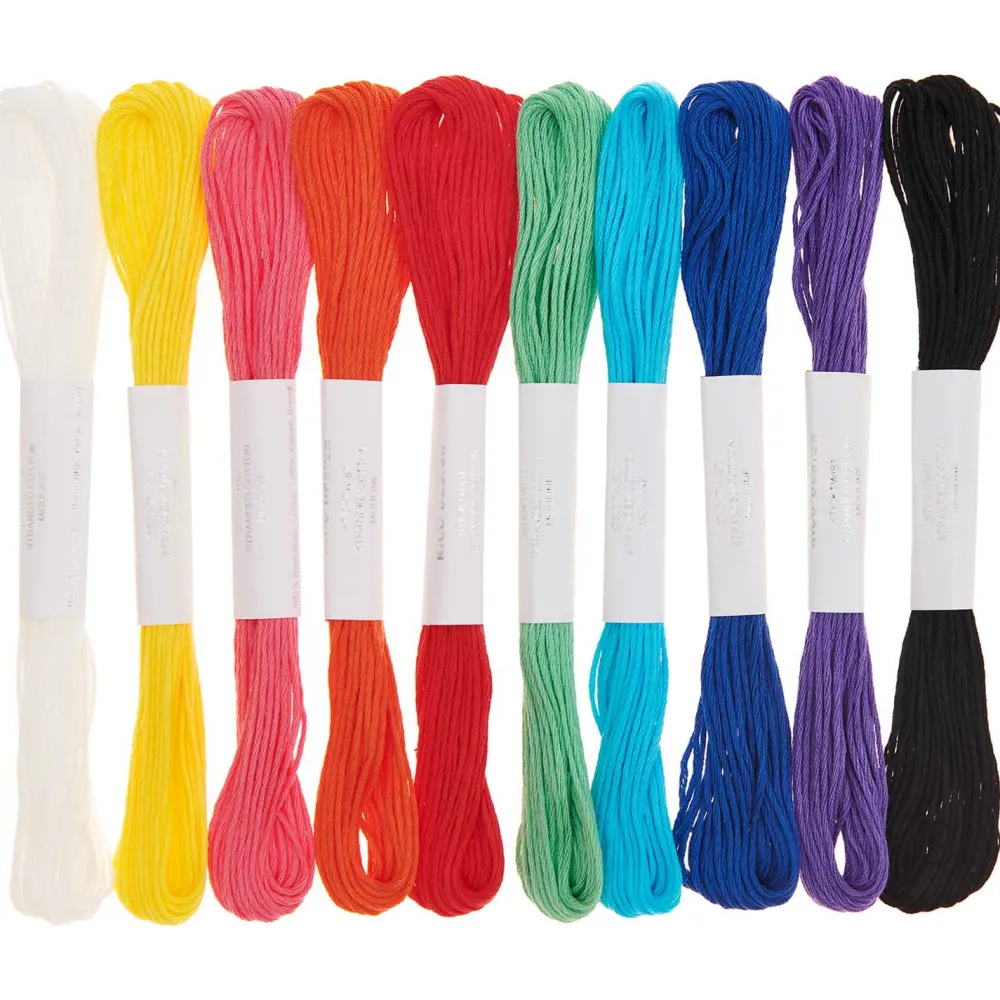 Rico Design Zestaw mulin Multicolor Rainbow - - 8 m x 10 szt. > Włóczki I Muliny