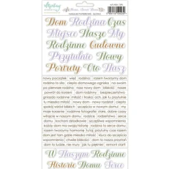 Mintay by Karola Zestaw naklejek papierowych 15,2 x 20,3 cm - Mintay - Home Sweet Home > Papiery Do Scrapbookingu