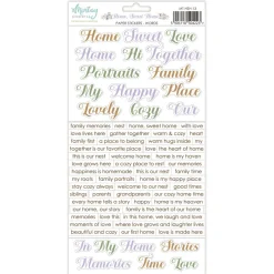 Mintay by Karola Zestaw naklejek papierowych 15,2 x 20,3 cm - Mintay - Home Sweet Home, wersja angielska