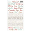 Mintay by Karola Zestaw naklejek papierowych 15,2 x 20,3 cm - Mintay - Merry & Joy, wersja angielska