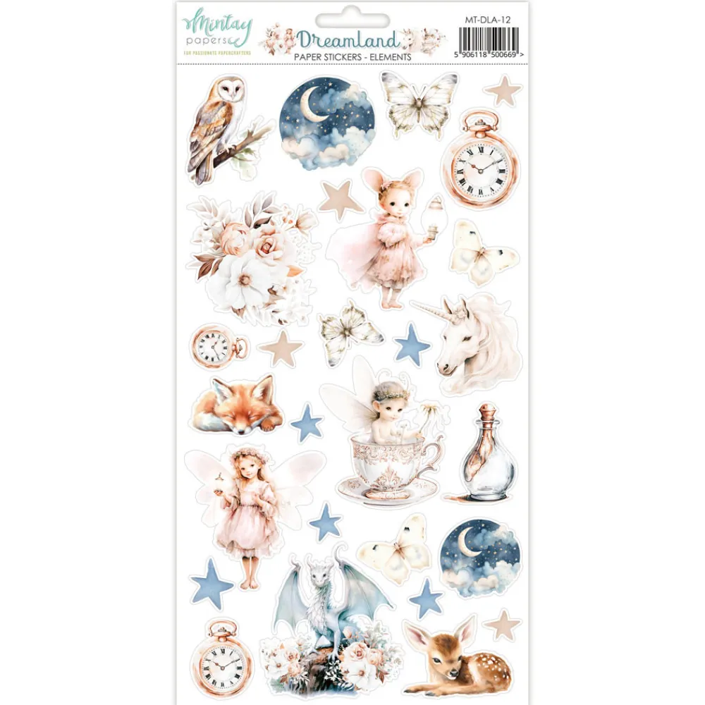 Mintay by Karola Zestaw naklejek papierowych 15,2 x 20,3 cm - Mintay - Dreamland > Papiery Do Scrapbookingu