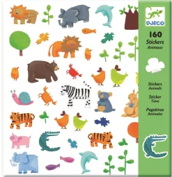Djeco Zestaw naklejek Zwierzątka - - 160 szt.