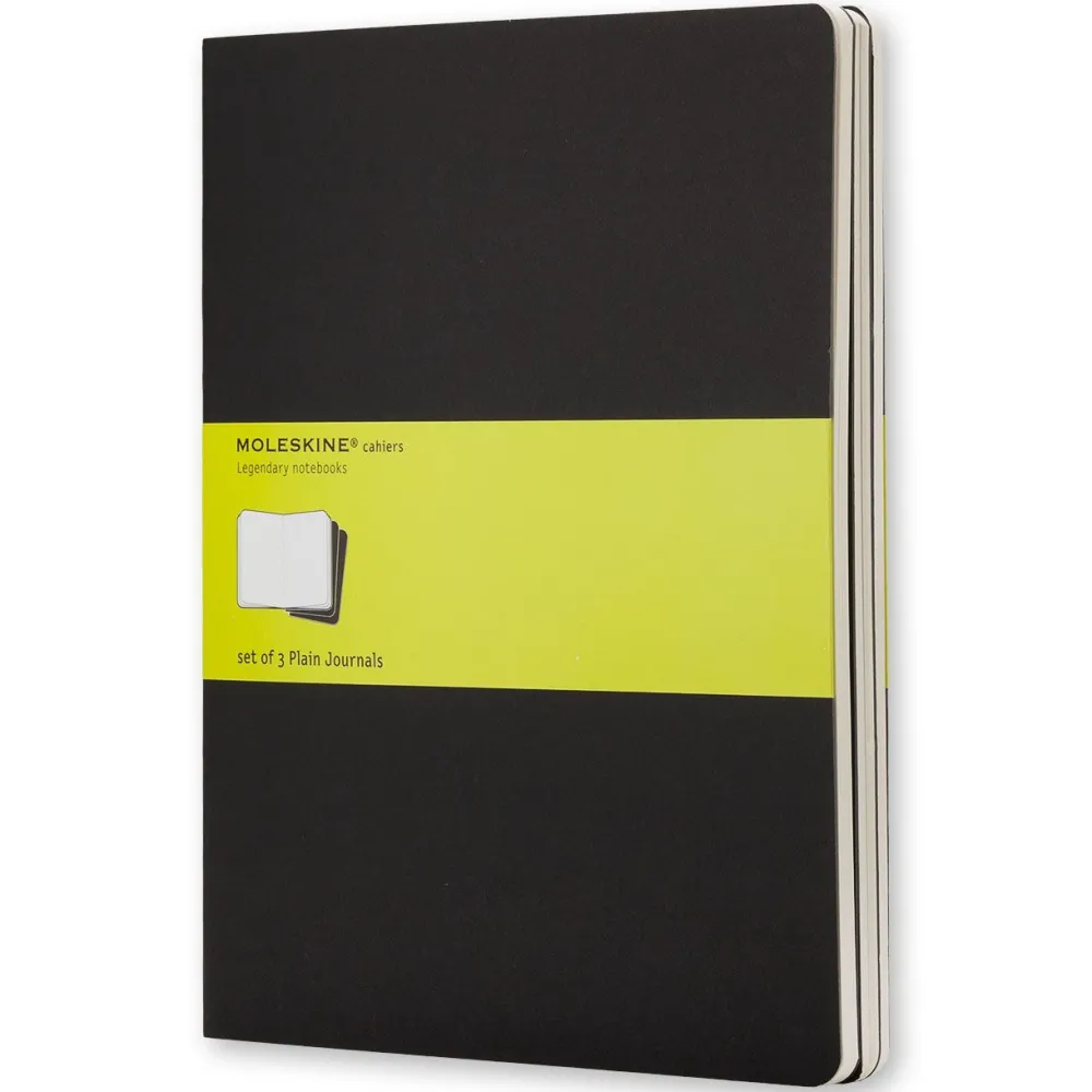 Moleskine Zestaw notatników gładkich XL - - czarne 3 szt. > Notatniki Gładkie