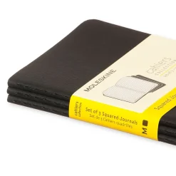 Moleskine Zestaw notatników w kratkę A6 - - czarne 3 szt. > Notatniki W Kratkę
